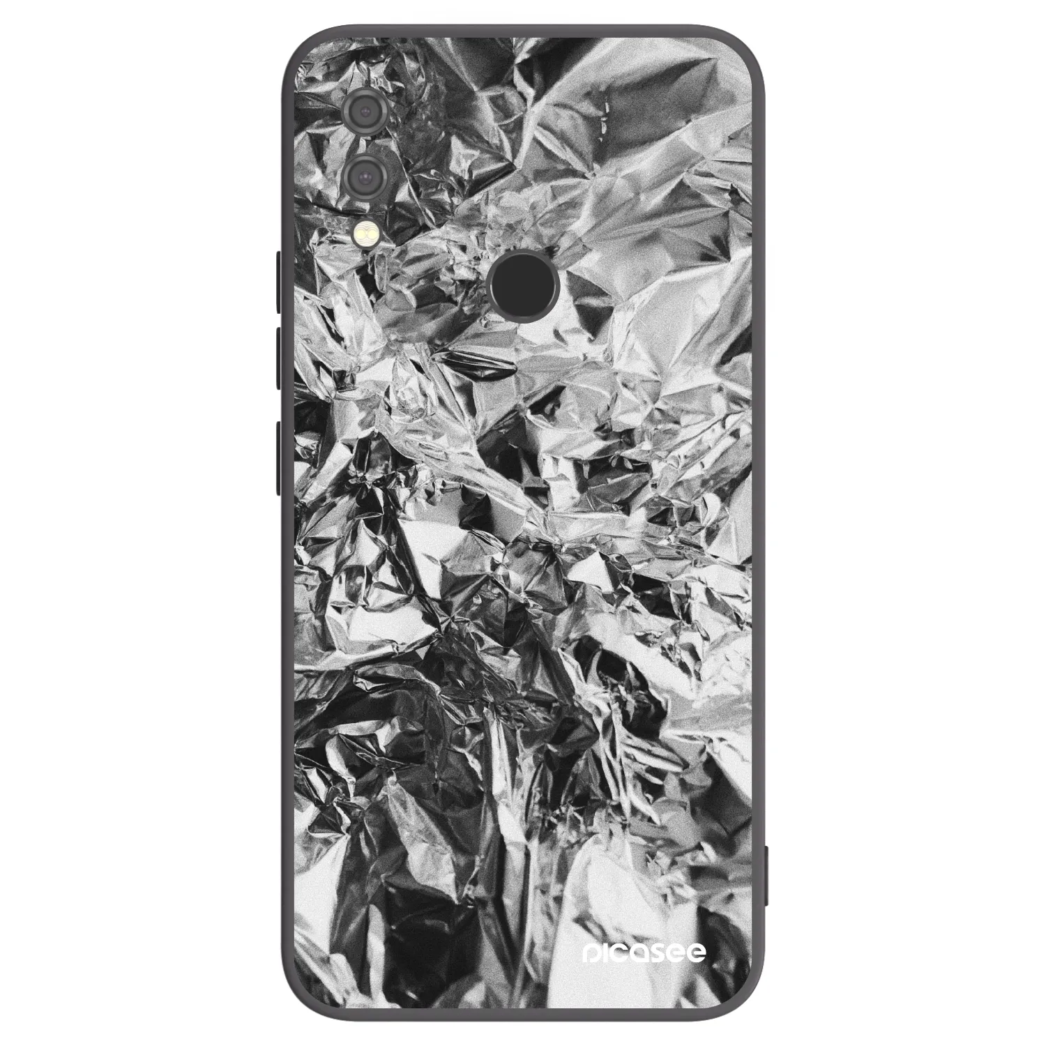 Picasee silikonski črni ovitek za Xiaomi Redmi Note 7 - Chrome
