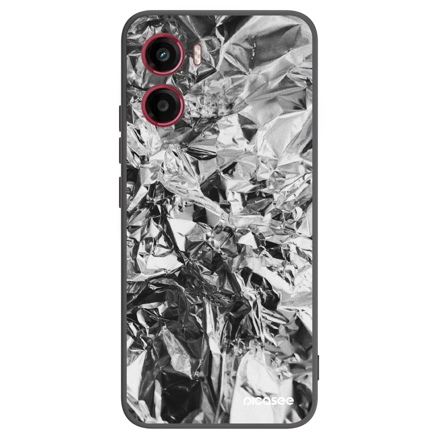 Picasee silikonski črni ovitek za Motorola Moto G05 - Chrome