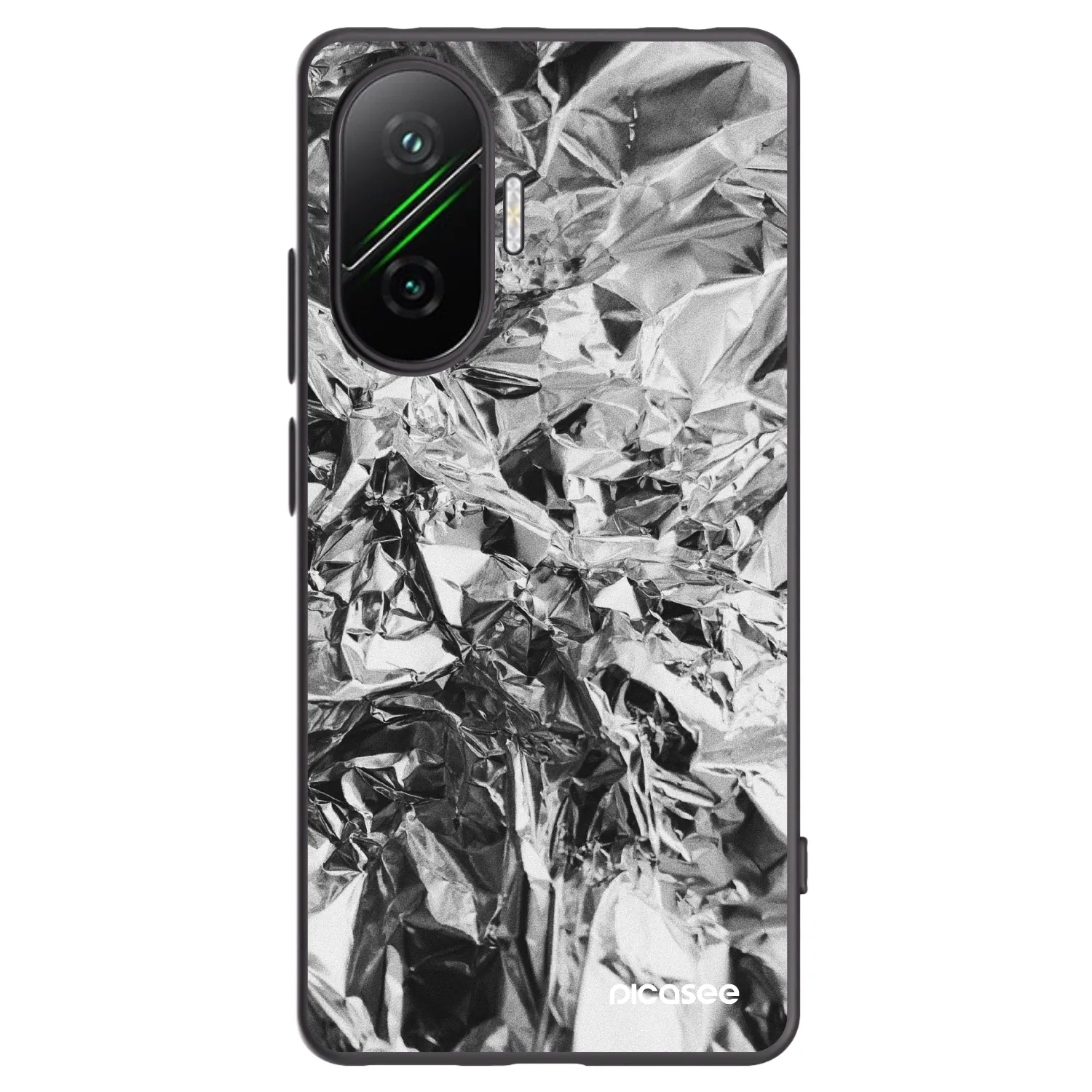 Picasee silikonski črni ovitek za Xiaomi Poco F7 5G - Chrome