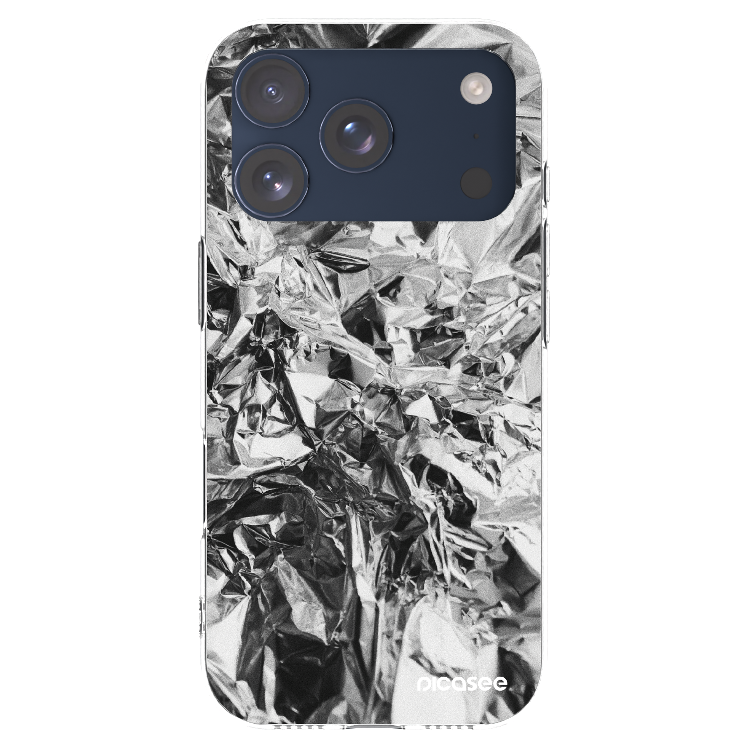 Picasee silikonski prozorni ovitek za Apple iPhone 17 Pro - Chrome