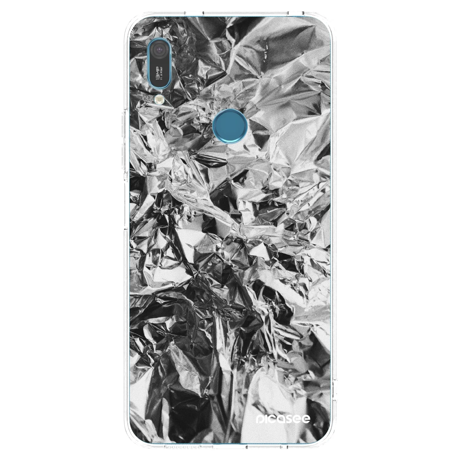 Picasee silikonski prozorni ovitek za Huawei Y6 2019 - Chrome