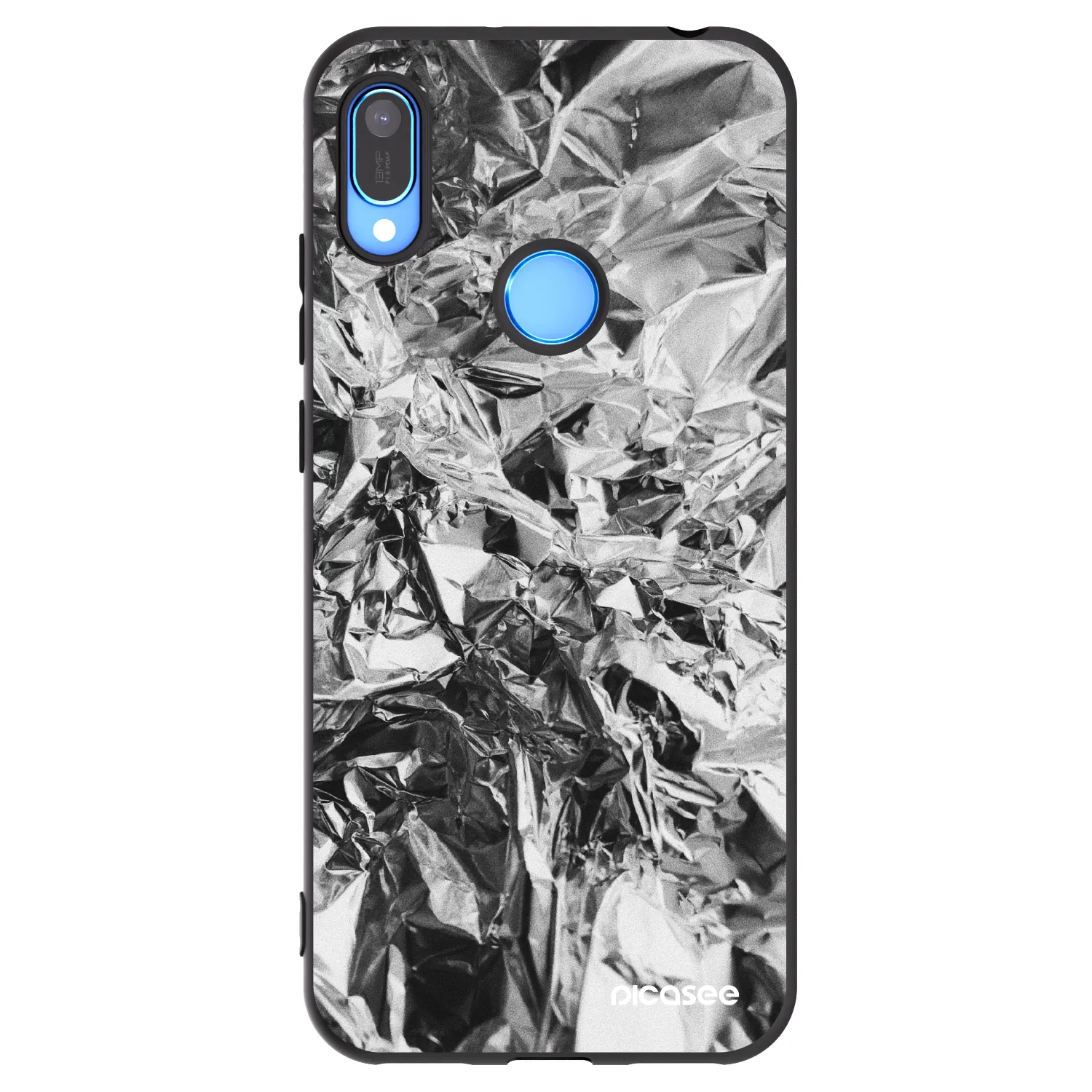 Picasee silikonski črni ovitek za Huawei Y6 2019 - Chrome