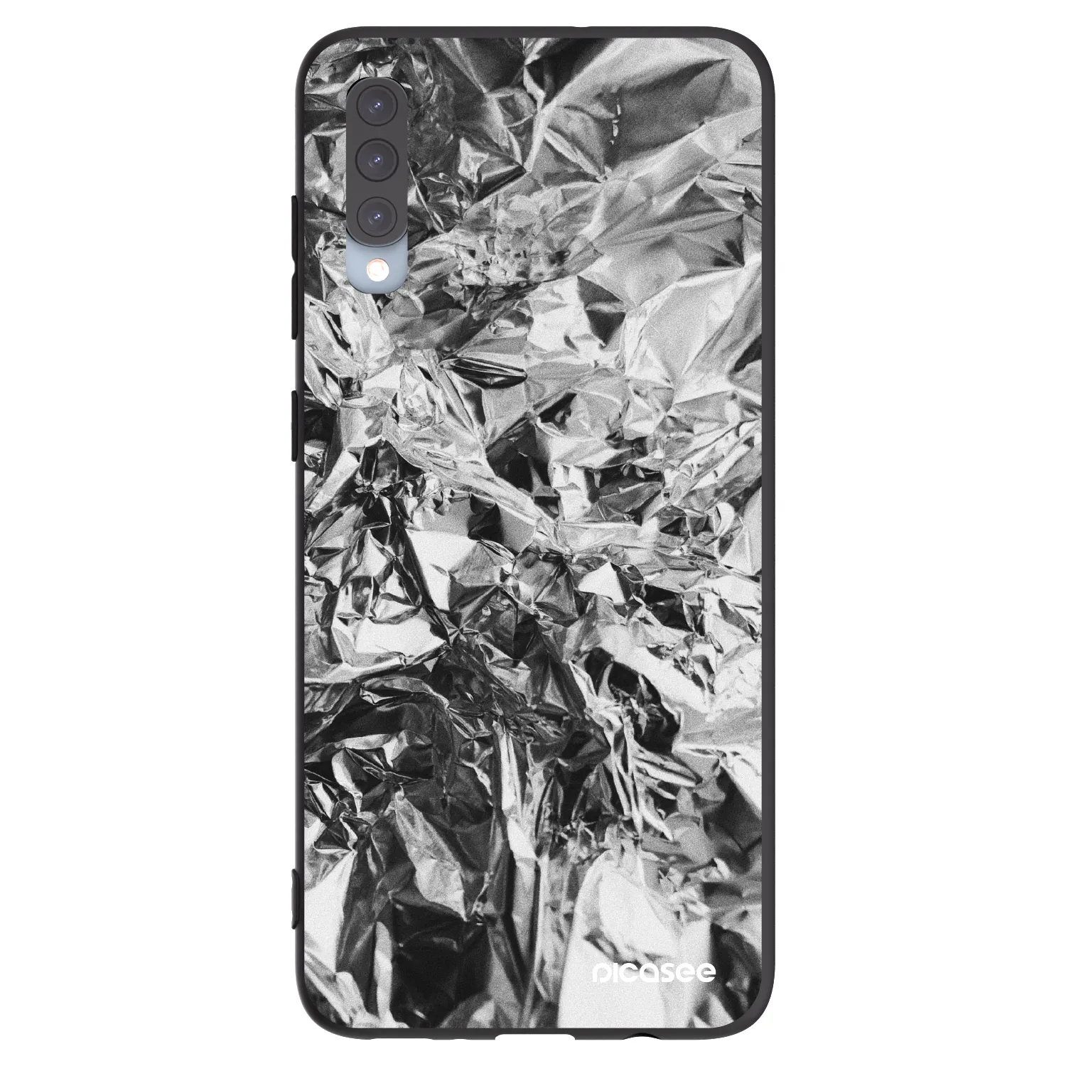 Picasee silikonski črni ovitek za Samsung Galaxy A70 A705F - Chrome