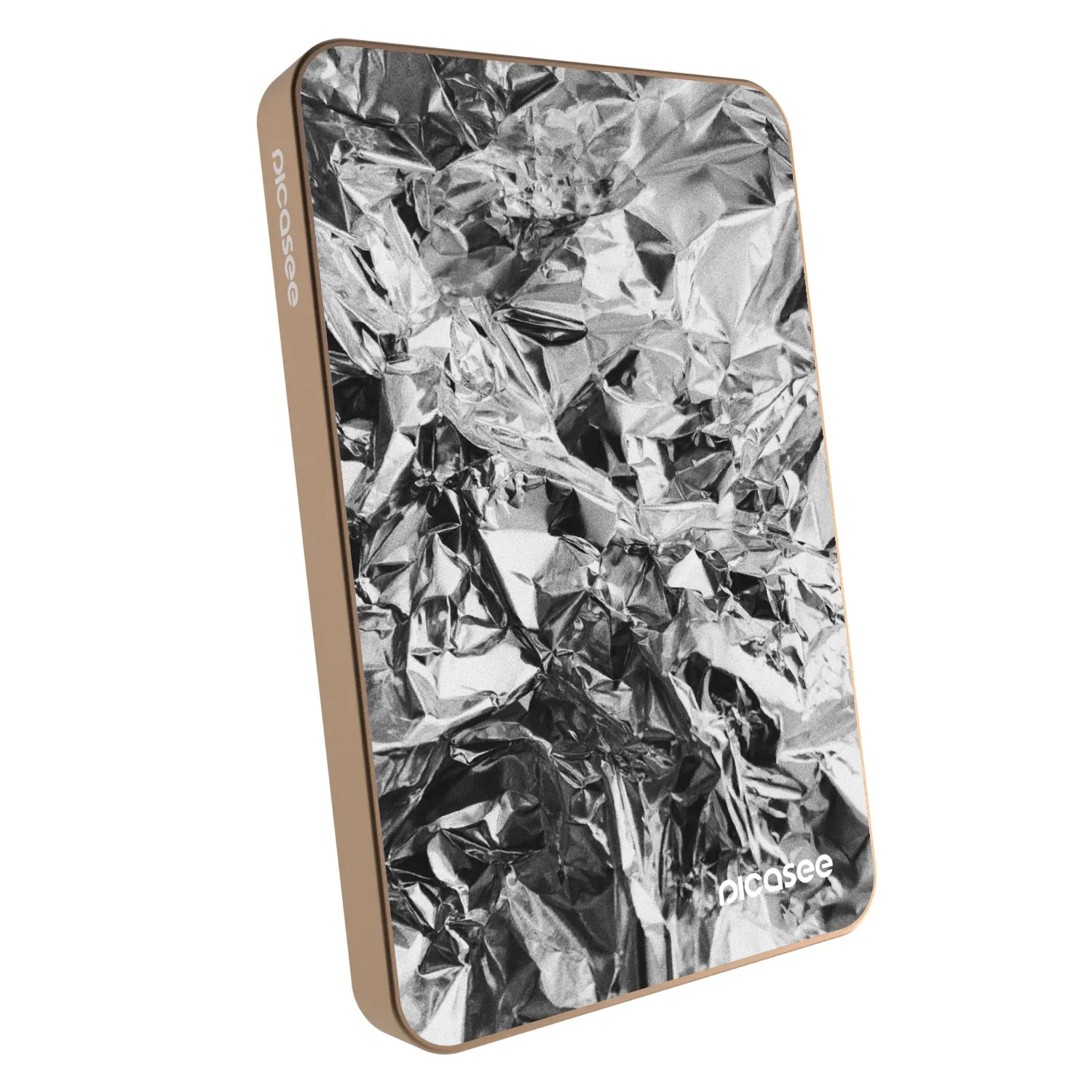 Picasee Prenosna baterija z MagSafe 5 000 mAh Zlati - Chrome