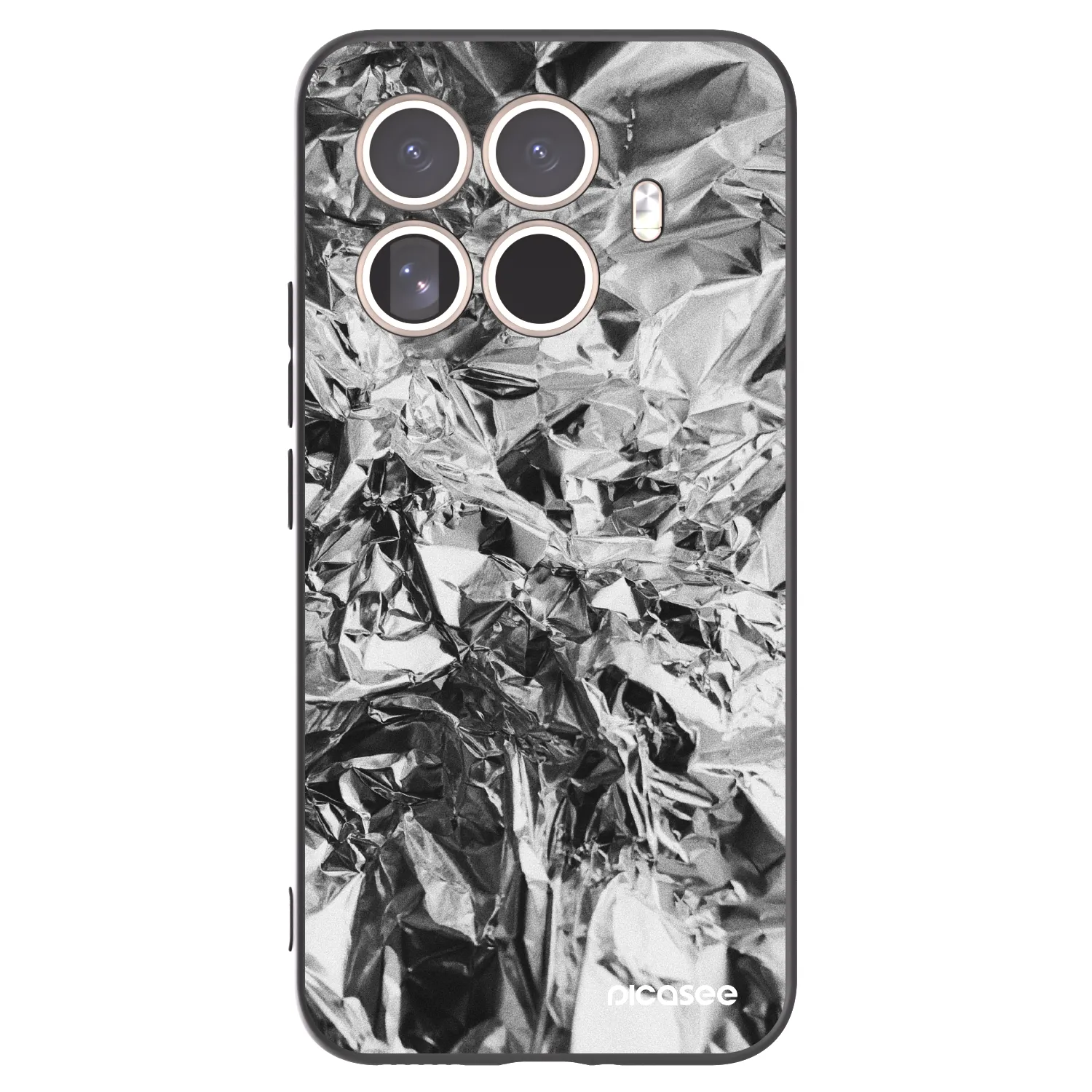 Picasee silikonski črni ovitek za Xiaomi 15T Pro - Chrome