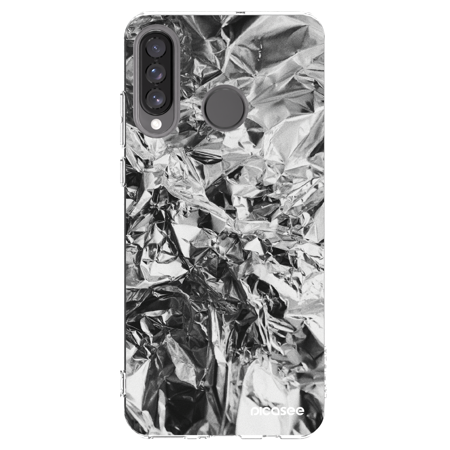 Picasee silikonski prozorni ovitek za Huawei P30 Lite - Chrome
