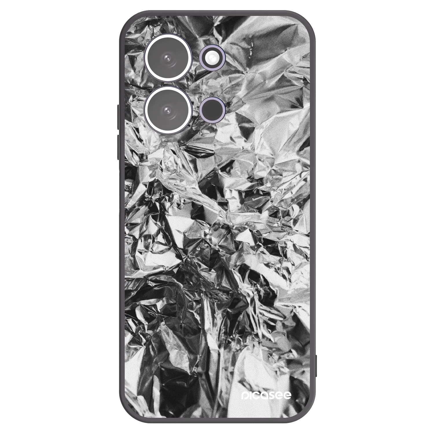 Picasee silikonski črni ovitek za Xiaomi Redmi 15C 5G - Chrome