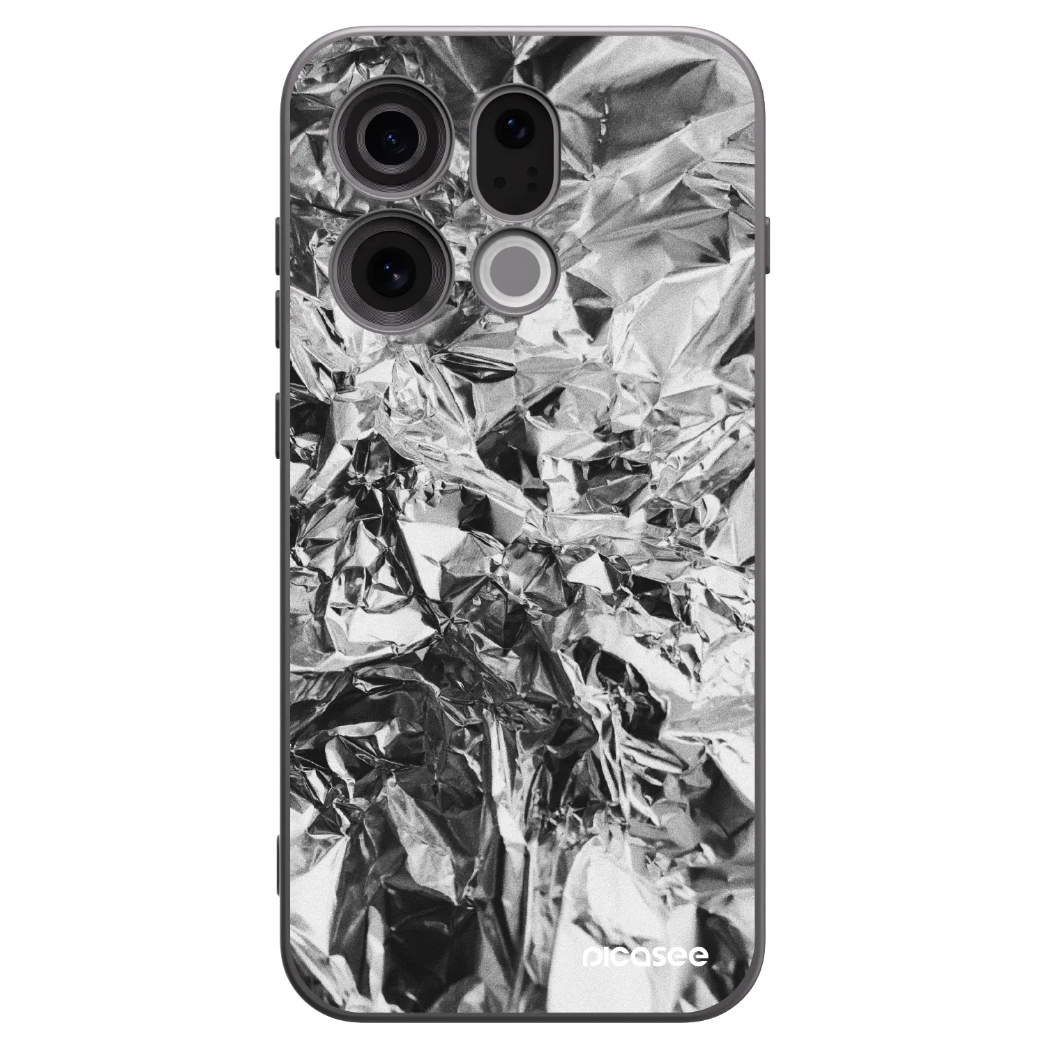 Picasee silikonski črni ovitek za OPPO Find X9 - Chrome