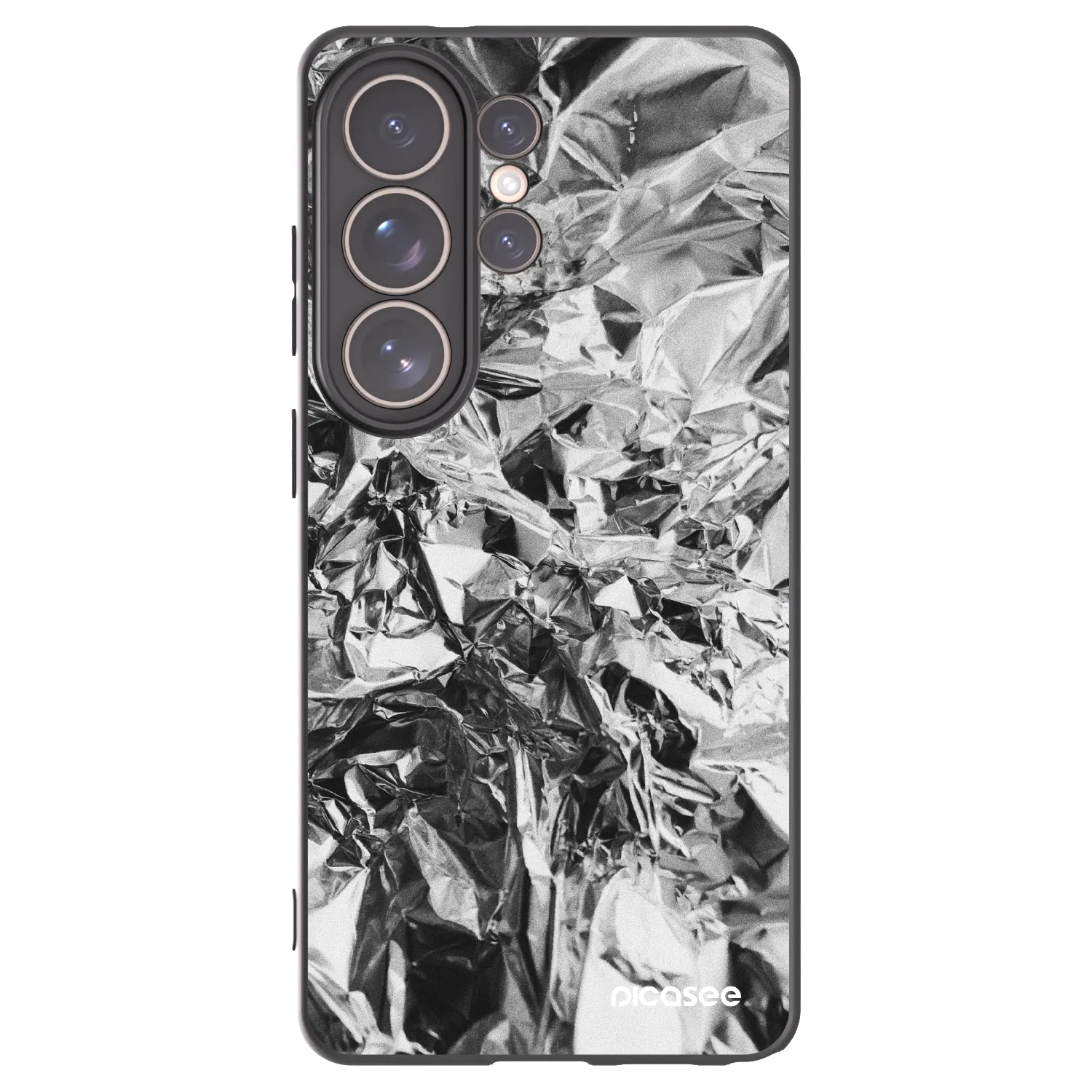 Picasee silikonski črni ovitek za Samsung Galaxy S26 Ultra - Chrome