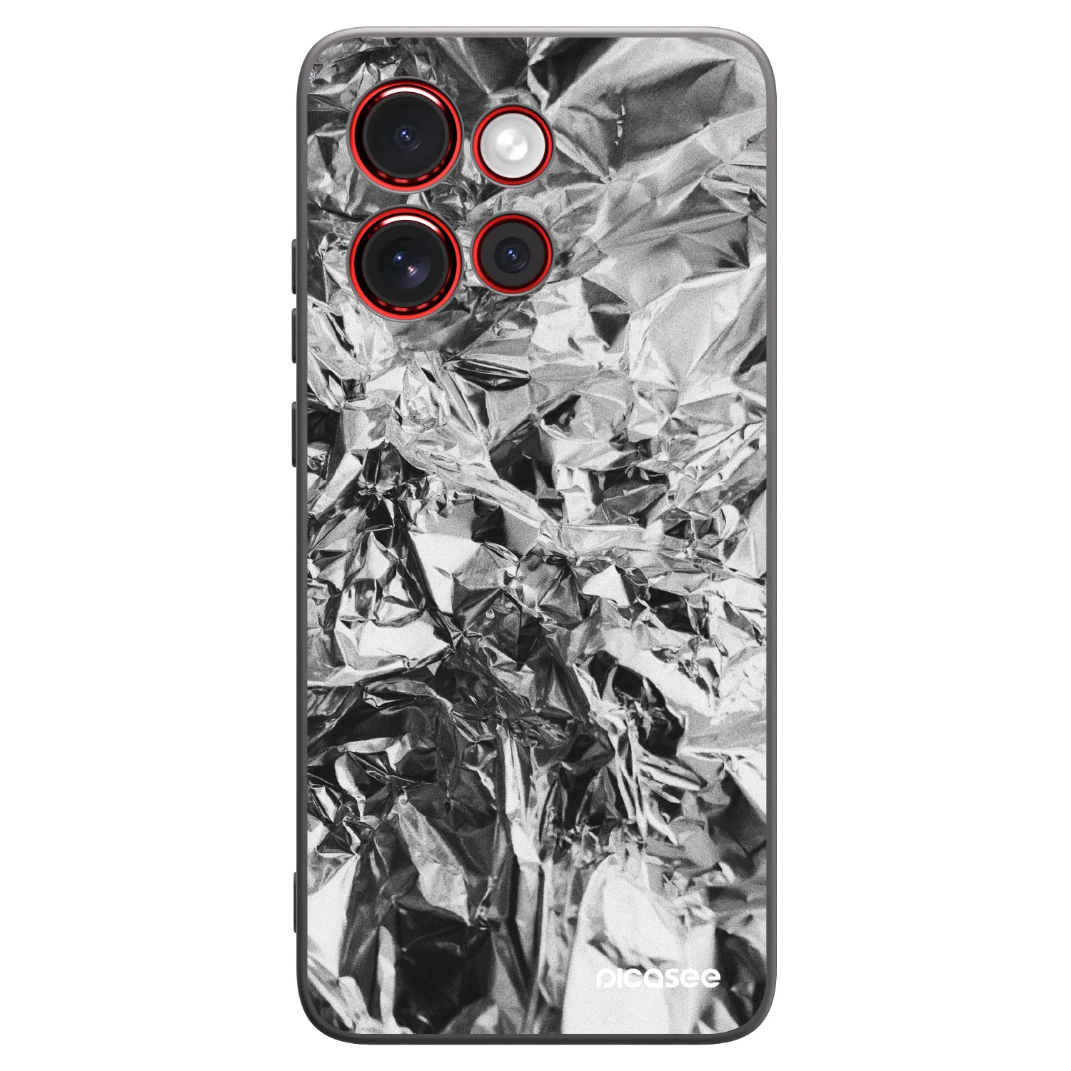Picasee silikonski črni ovitek za Motorola Edge 60 Neo 5G - Chrome