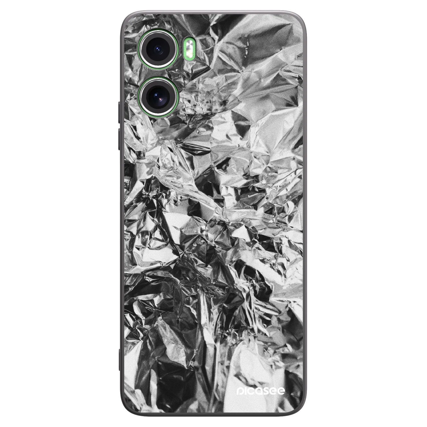 Picasee silikonski črni ovitek za Motorola Moto G06 - Chrome