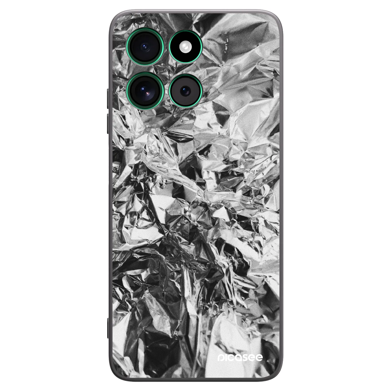 Picasee silikonski črni ovitek za Motorola Moto G57 Power - Chrome
