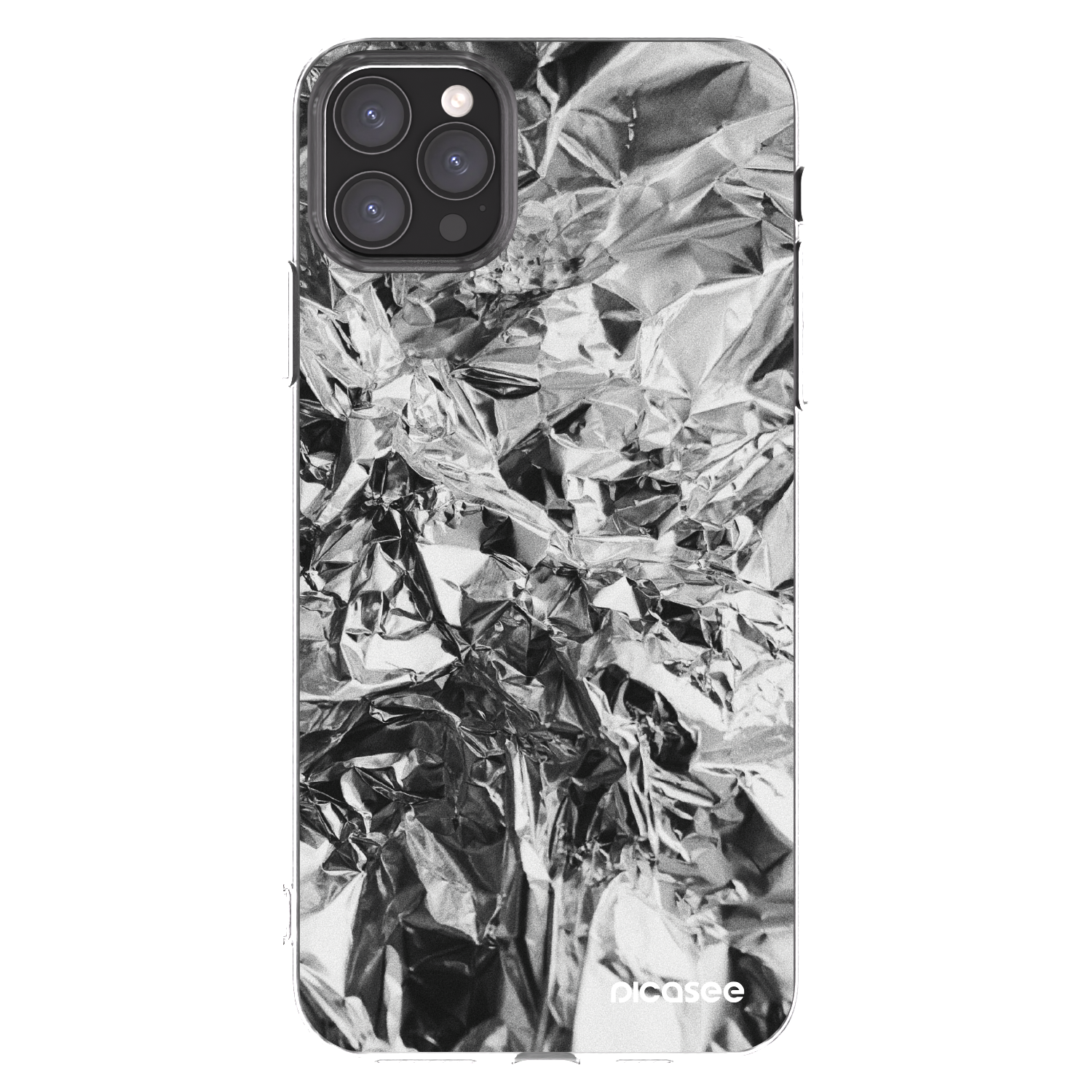 Picasee silikonski prozorni ovitek za Apple iPhone 11 Pro Max - Chrome