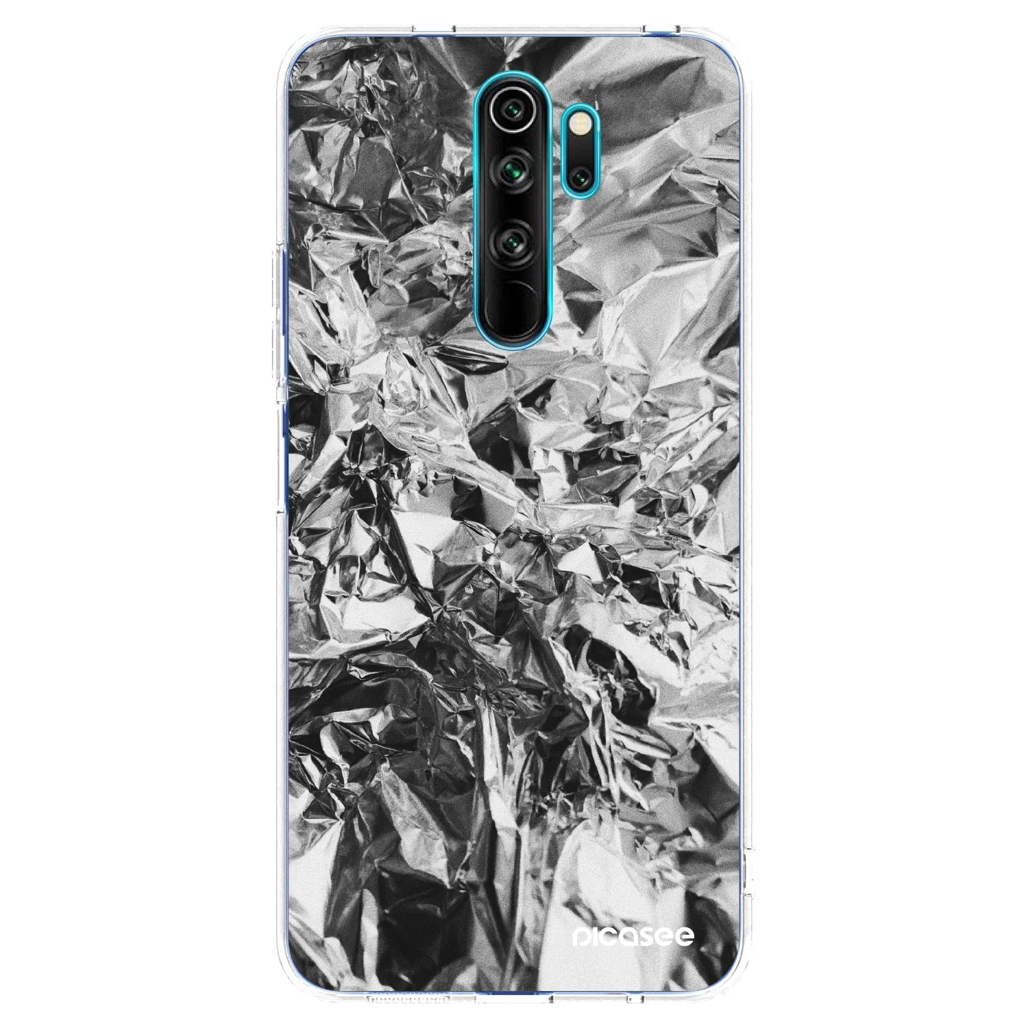 Picasee silikonski prozorni ovitek za Xiaomi Redmi Note 8 Pro - Chrome