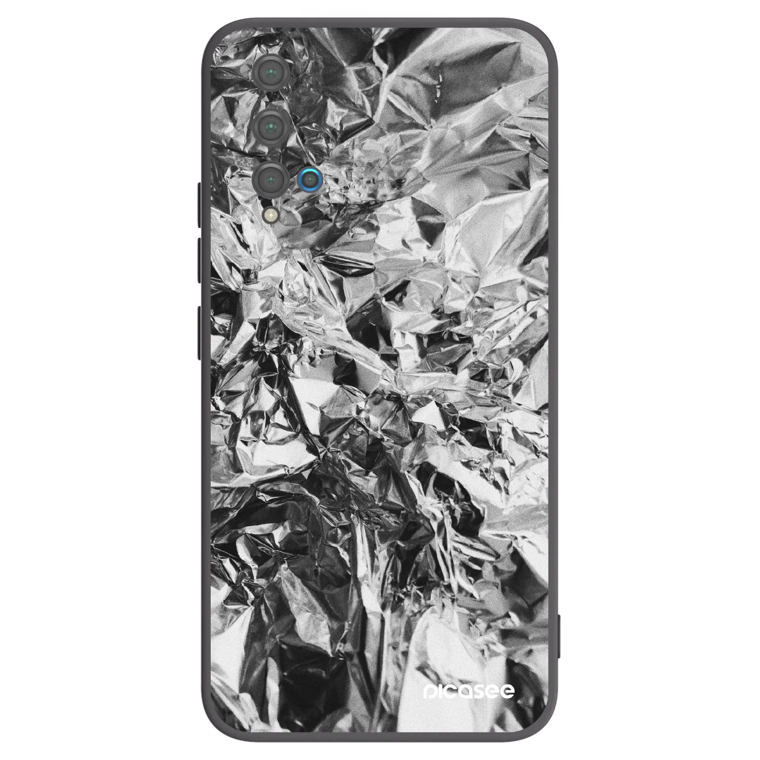 Picasee silikonski črni ovitek za Huawei Nova 5T - Chrome
