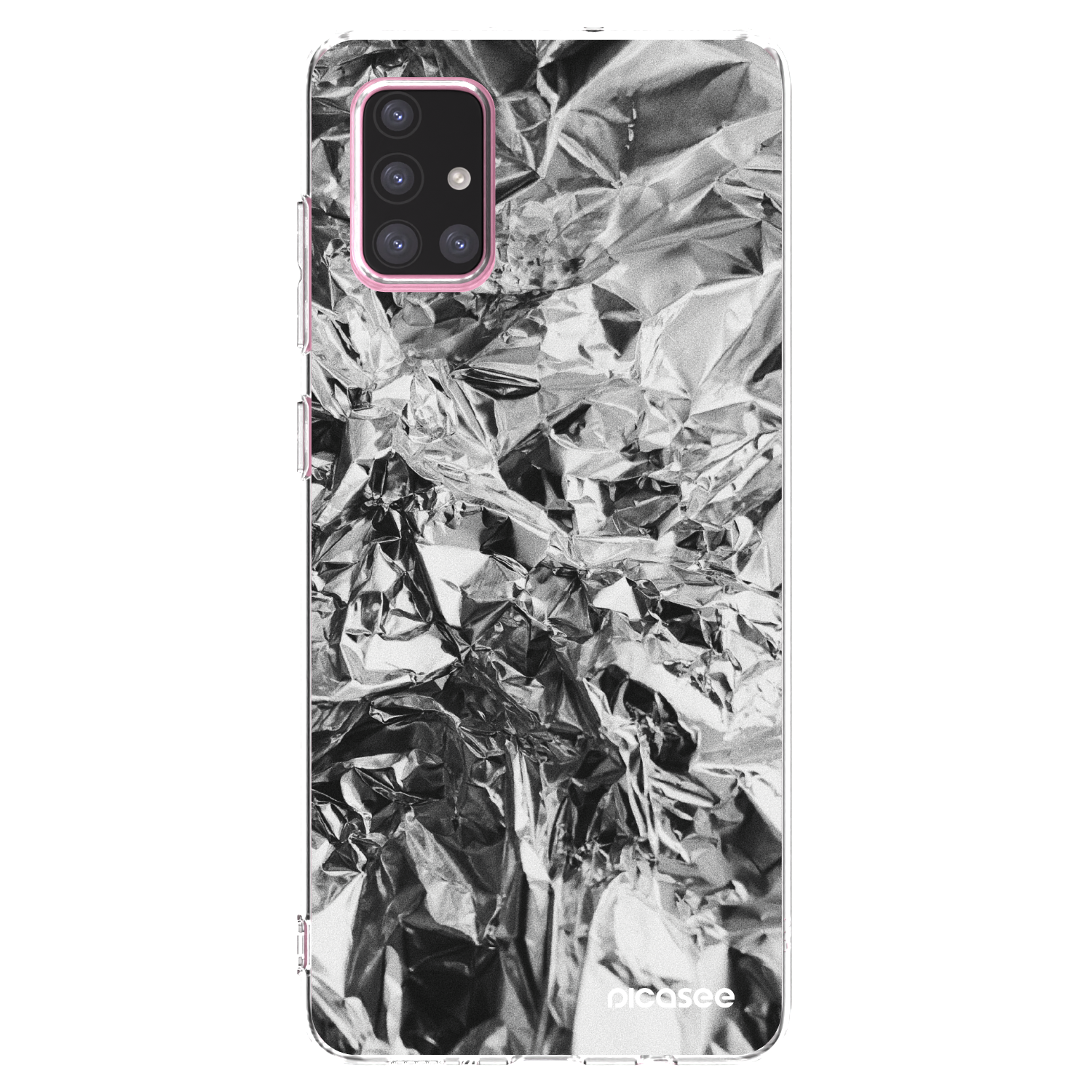 Picasee silikonski prozorni ovitek za Samsung Galaxy A71 A715F - Chrome