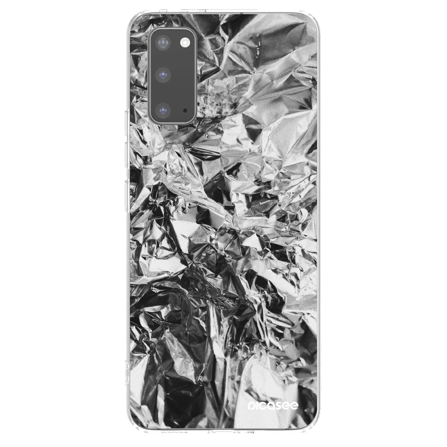 Picasee silikonski prozorni ovitek za Samsung Galaxy S20 G980F - Chrome