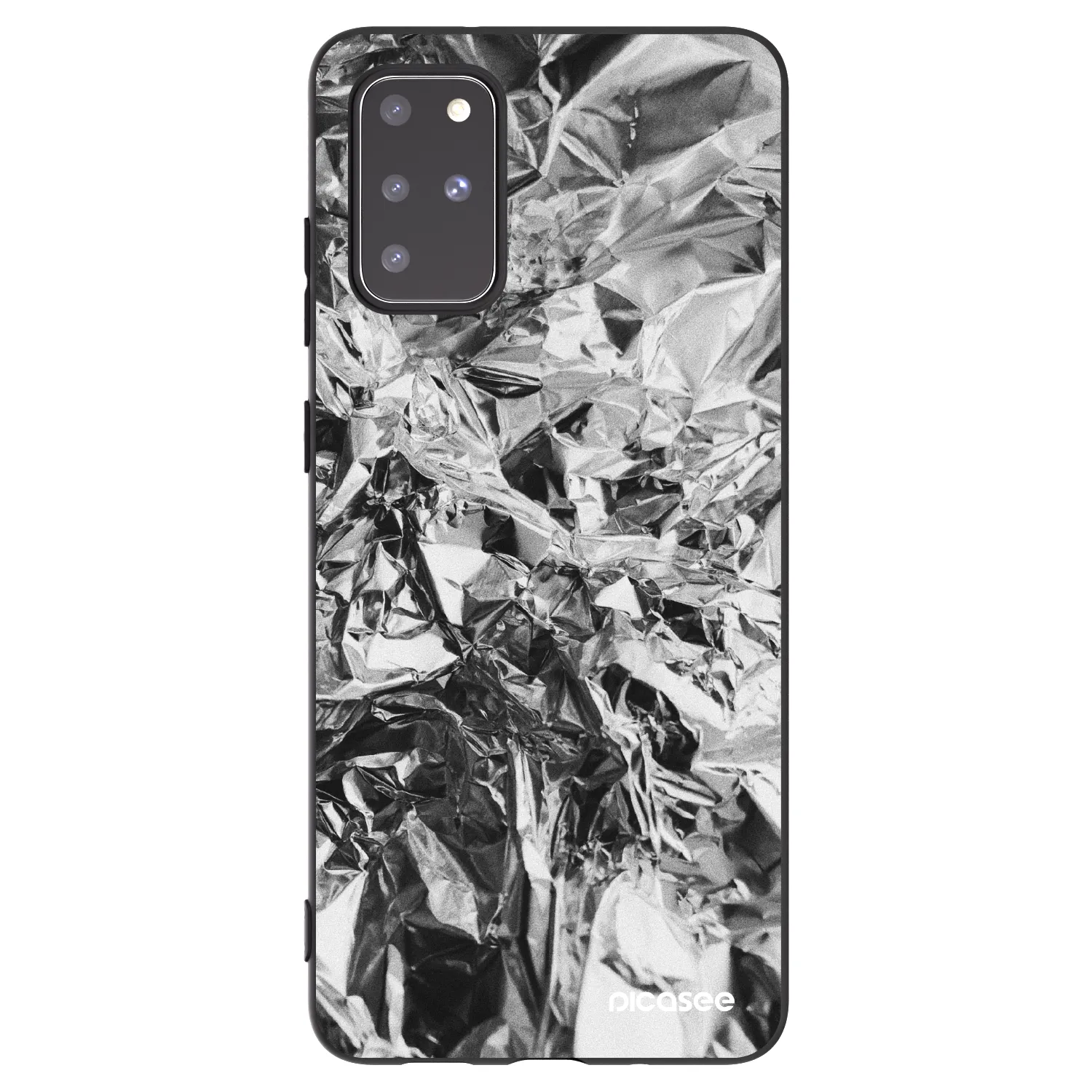 Picasee silikonski črni ovitek za Samsung Galaxy S20+ G985F - Chrome