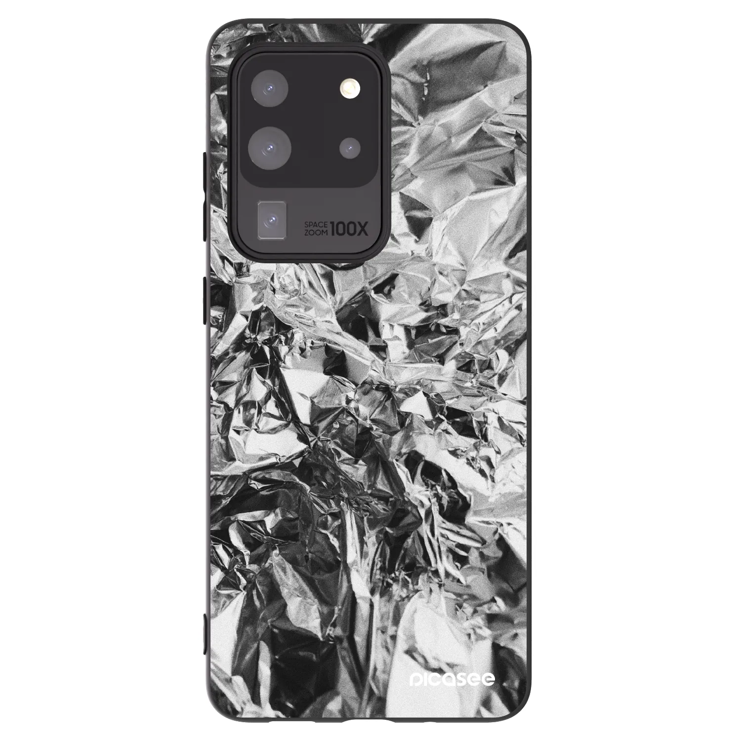 Picasee silikonski črni ovitek za Samsung Galaxy S20 Ultra 5G G988F - Chrome