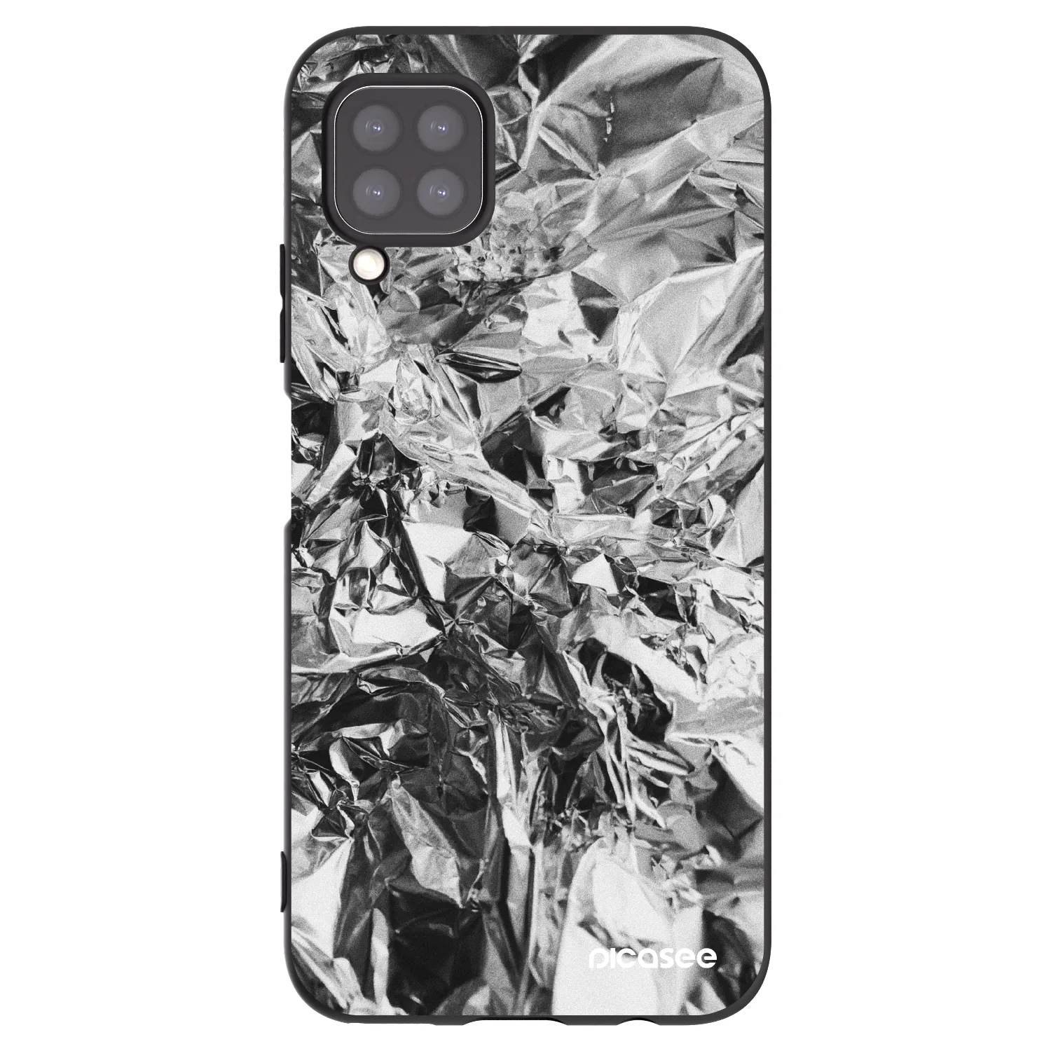 Picasee silikonski črni ovitek za Huawei P40 Lite - Chrome
