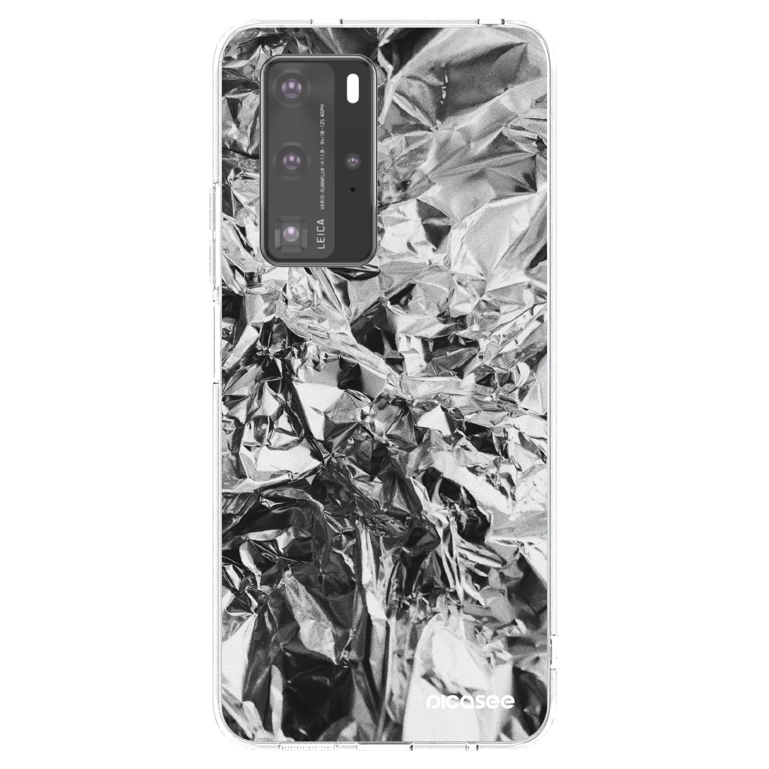 Picasee silikonski prozorni ovitek za Huawei P40 Pro - Chrome