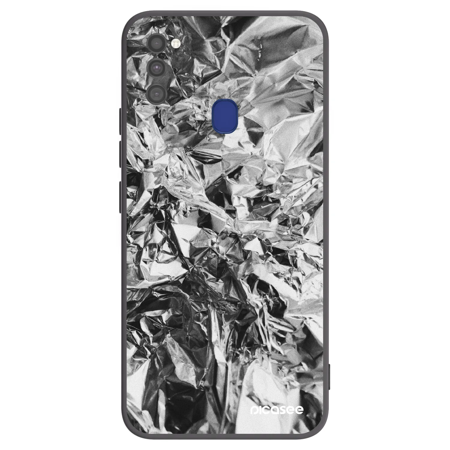 Picasee silikonski črni ovitek za Samsung Galaxy M21 M215F - Chrome