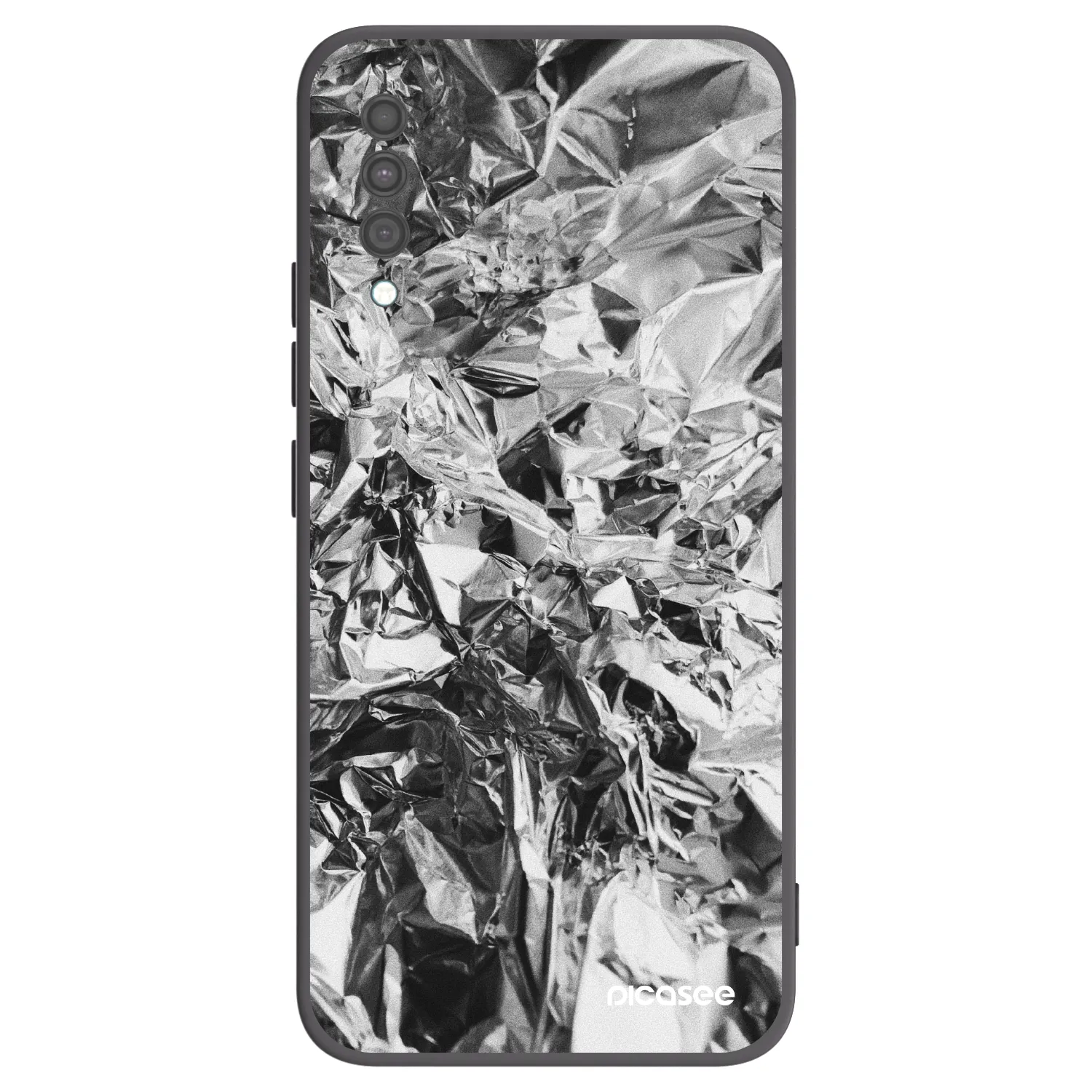 Picasee silikonski črni ovitek za Samsung Galaxy A30s A307F - Chrome