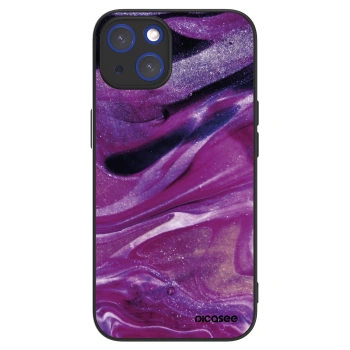 Picasee ULTIMATE CASE MagSafe za Apple iPhone 14 - Purple glitter