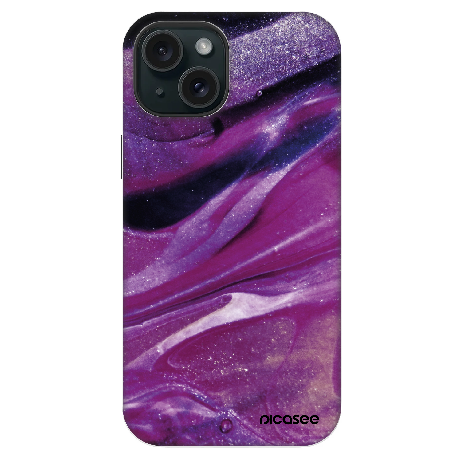 Picasee Fashion Case MagSafe za Apple iPhone 14 - Purple glitter
