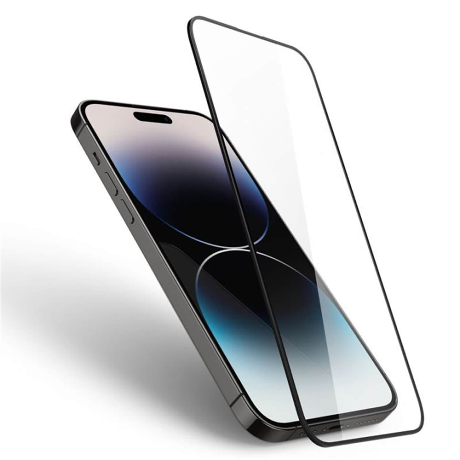 Picasee zaščitno kaljeno steklo 3D z okvirjem za Apple iPhone 16 – črno