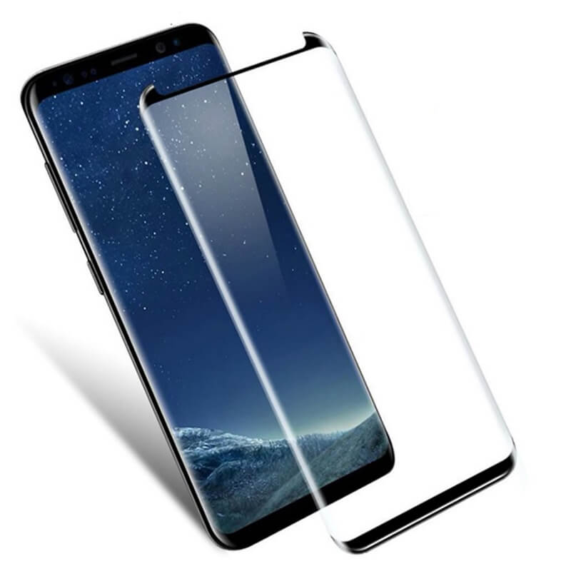 Picasee ukrivljeno zaščitno steklo 3D za Samsung Galaxy S9 G960F – črno
