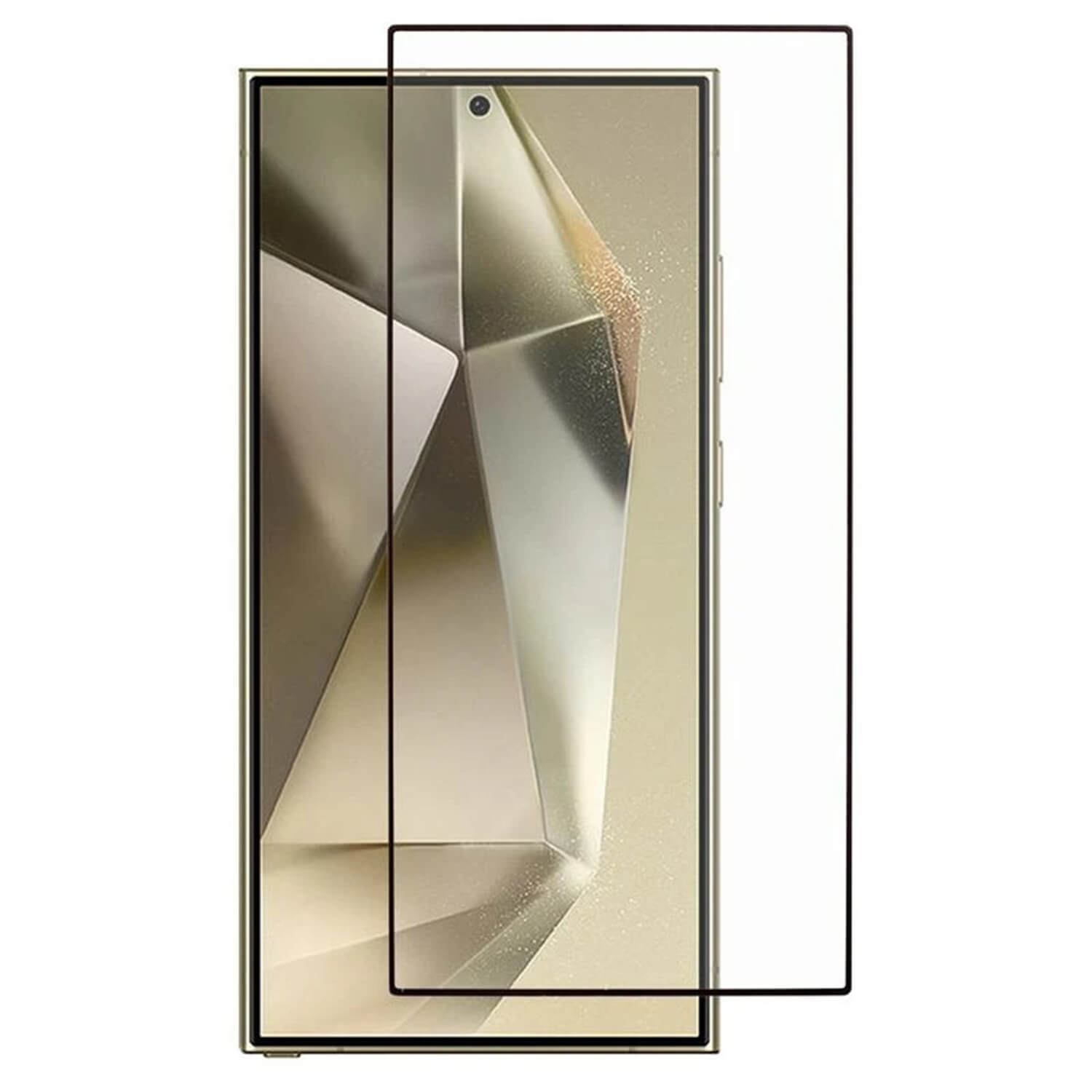 Picasee zaščitno kaljeno steklo 3D z okvirjem za Samsung Galaxy S25 Ultra 5G – črno