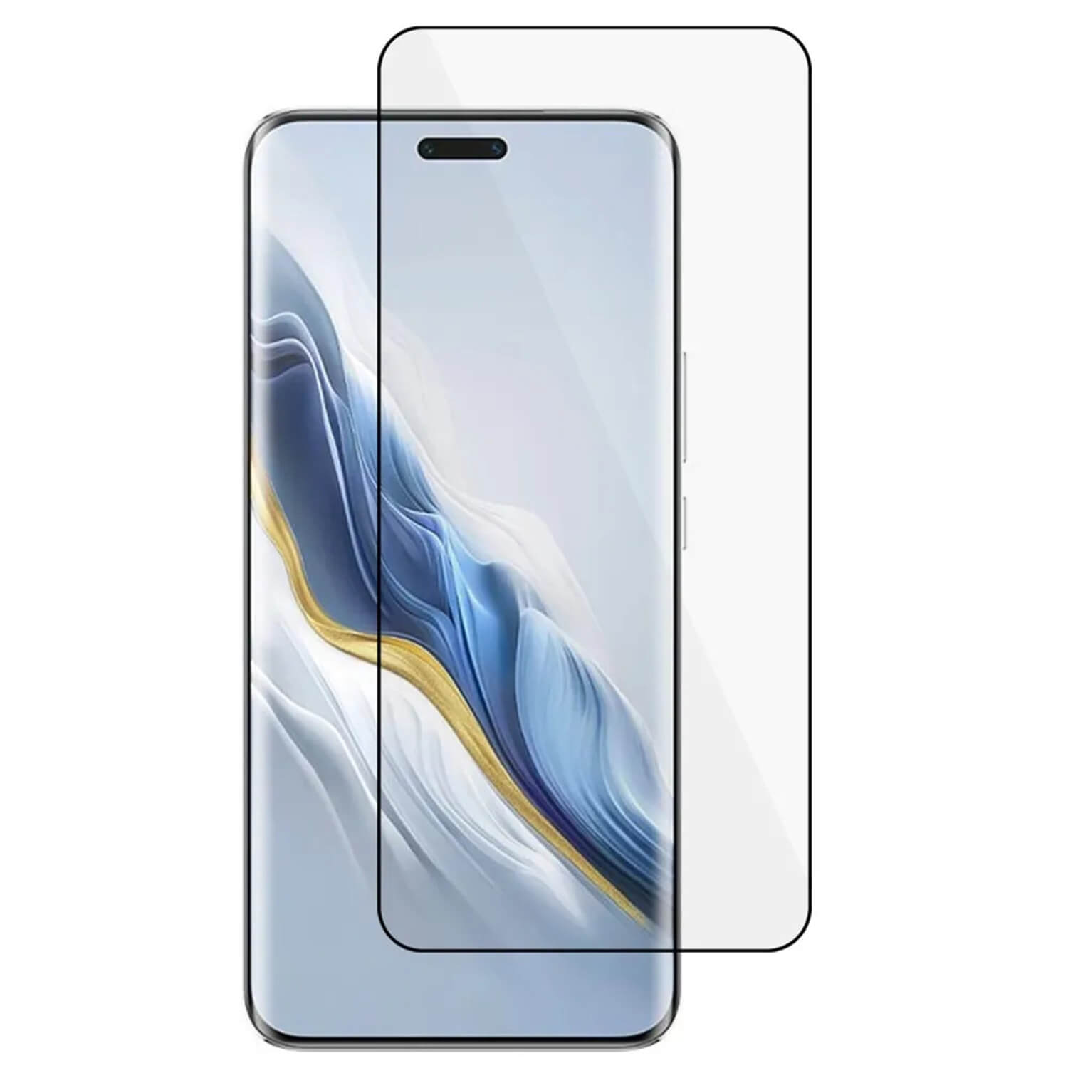 3x Picasee kaljeno steklo 3D z okvirjem za Honor Magic7 Lite 5G – črno – 2+1 brezplačno
