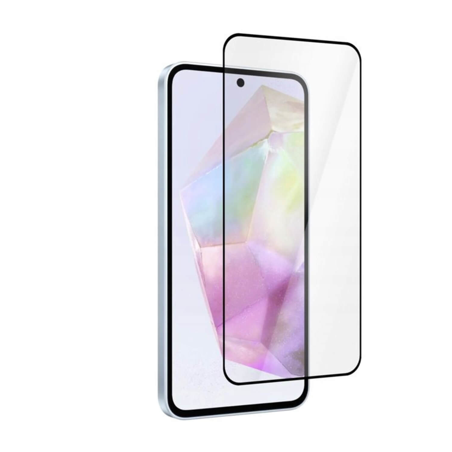 3x Picasee kaljeno steklo 3D z okvirjem za Samsung Galaxy A36 5G – črno – 2+1 brezplačno