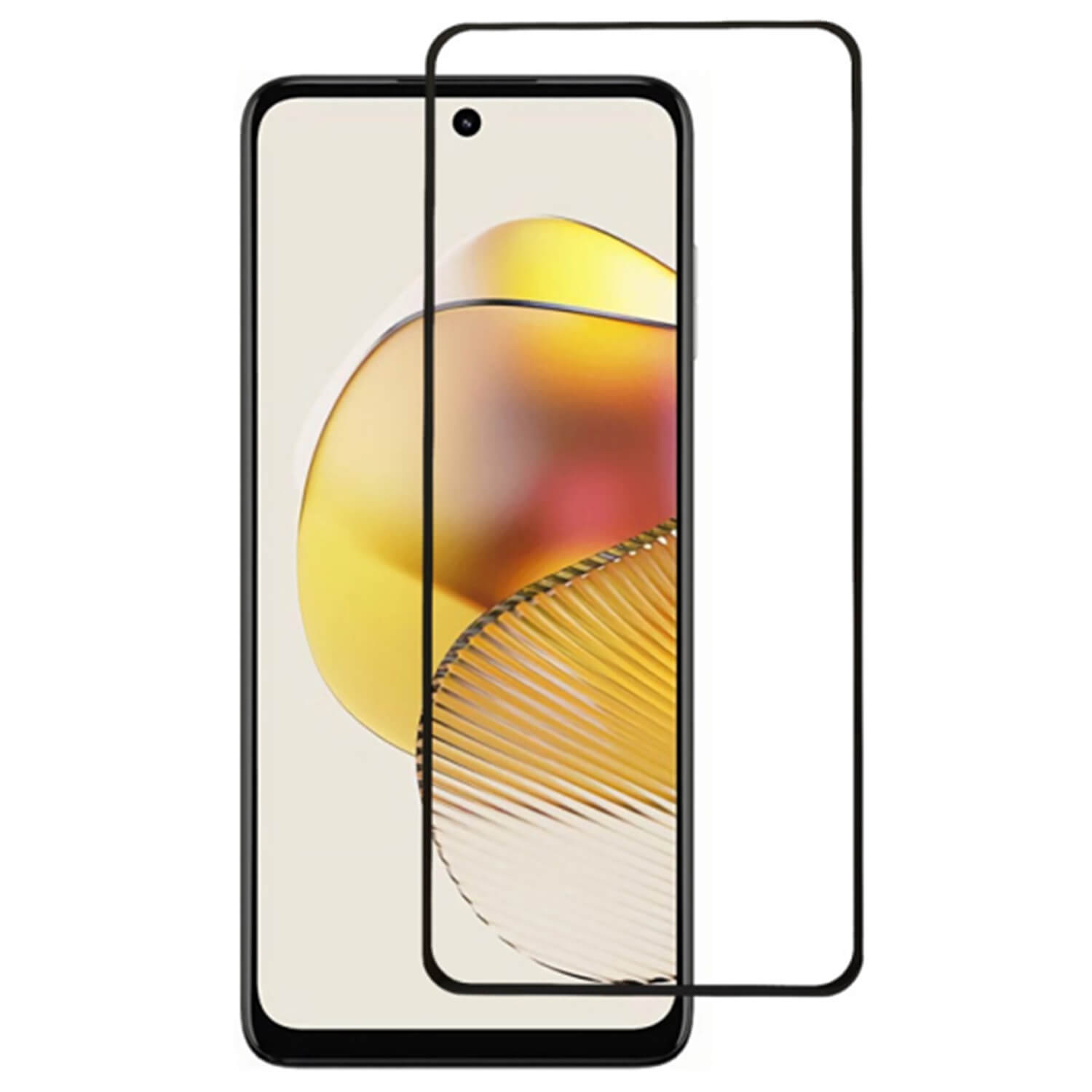 Picasee zaščitno kaljeno steklo 3D z okvirjem za Motorola Moto G05 – črno