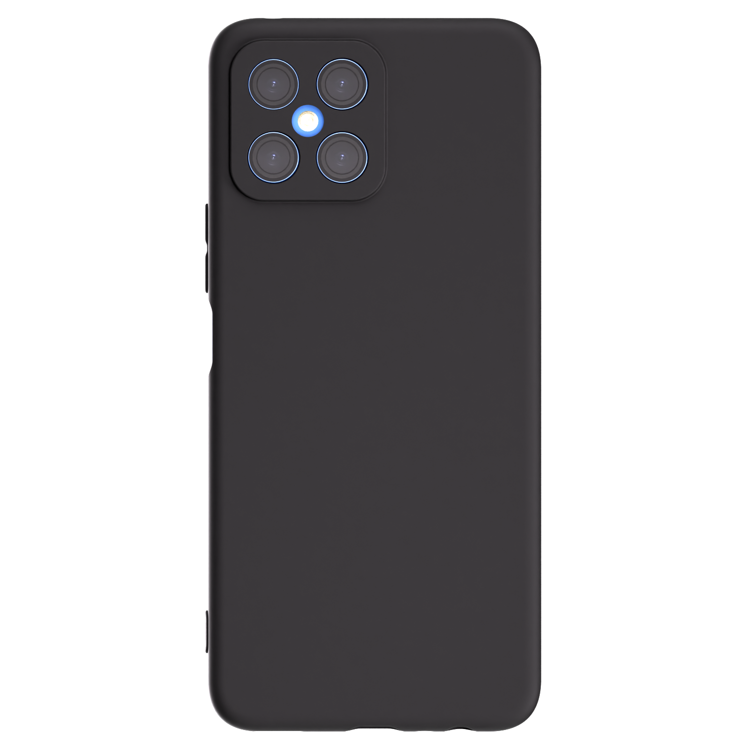 Picasee silikonski črni ovitek za Honor X8 4G - Lasten foto dizajn
