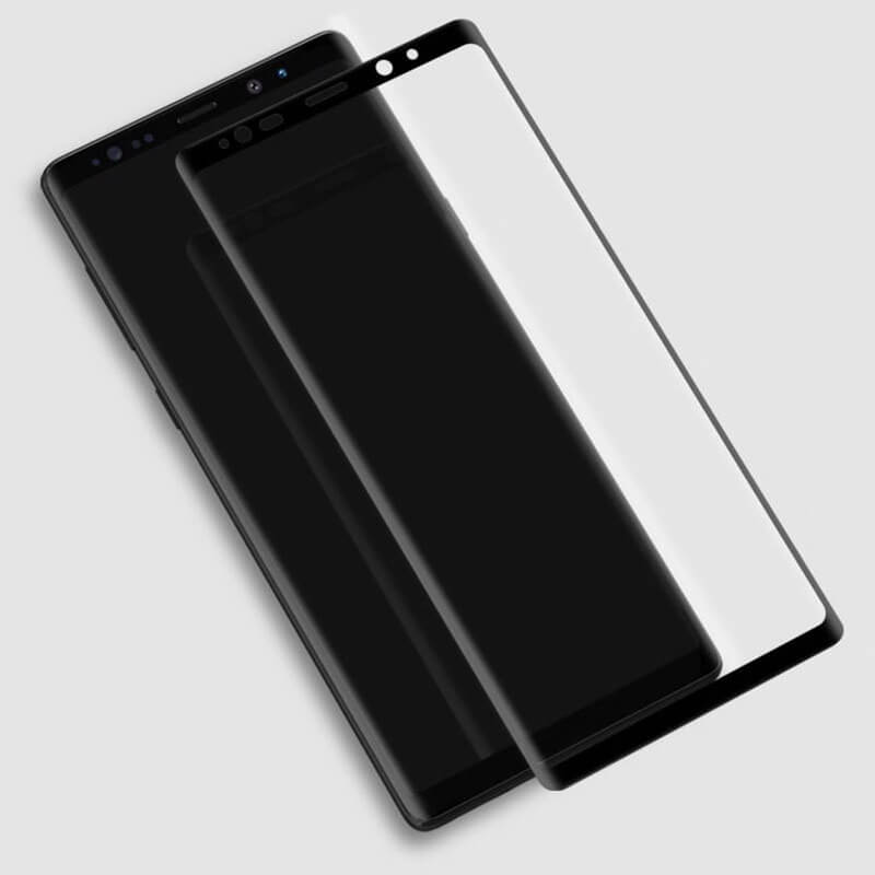 3x Picasee ukrivljeno zaščitno steklo 3D za Samsung Galaxy Note 9 N960F – črno – 2+1 brezplačno