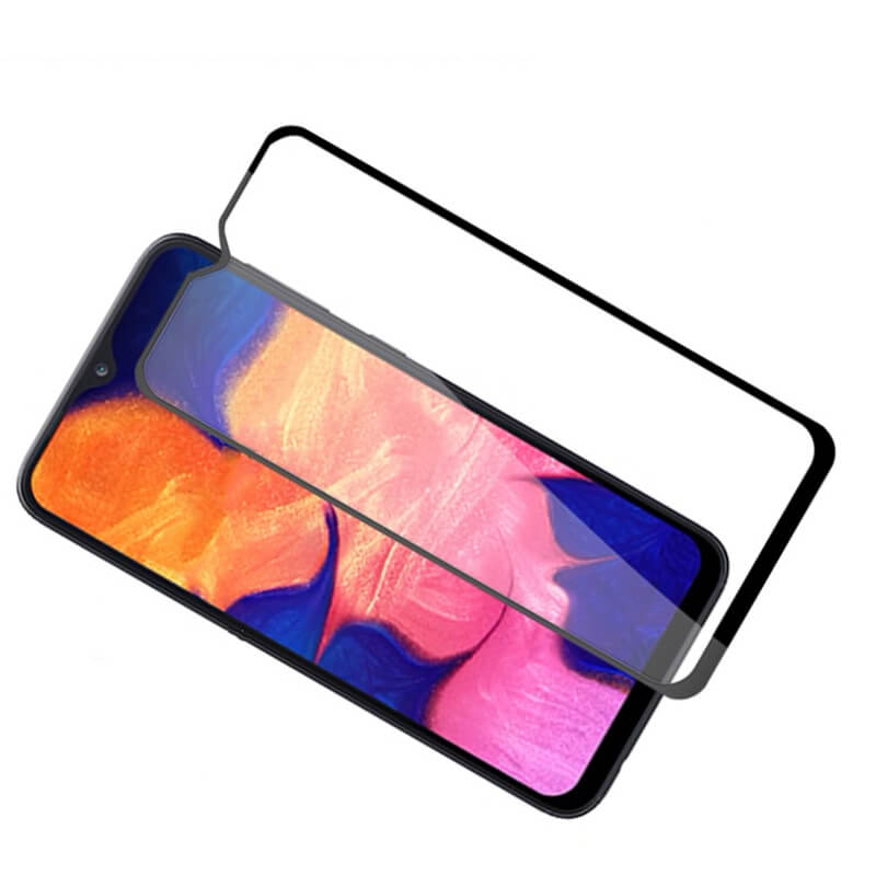 Picasee zaščitno kaljeno steklo 3D z okvirjem za Samsung Galaxy A10 A105F – črno