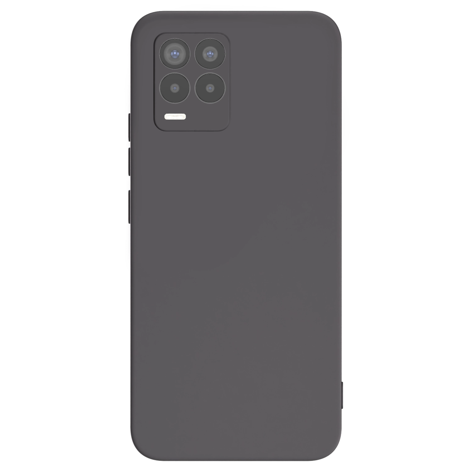 Picasee silikonski črni ovitek za Realme 8 4G - Lasten foto dizajn