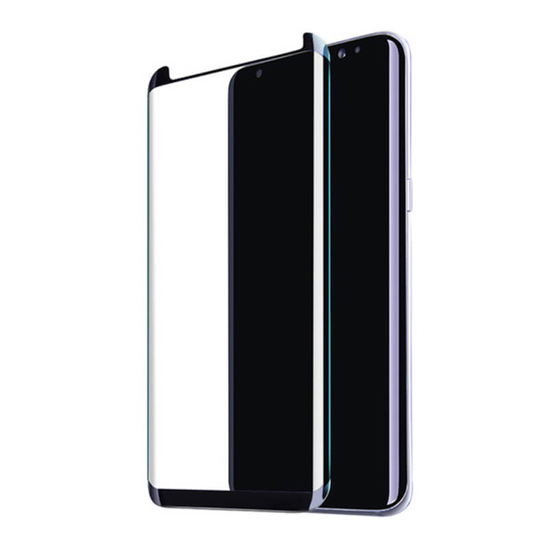 Picasee ukrivljeno zaščitno steklo 3D za Samsung Galaxy S8 G950F – črno
