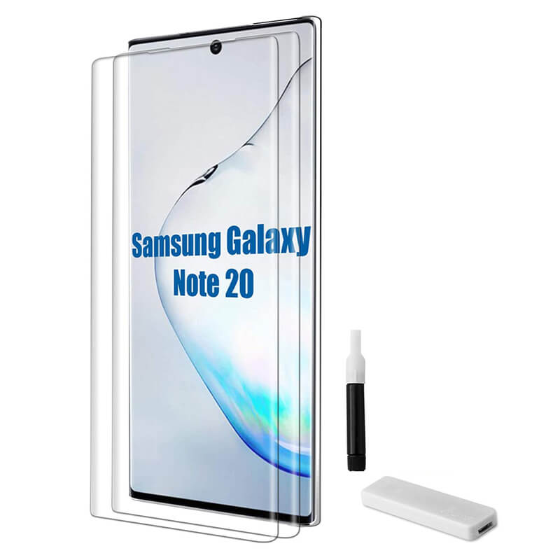 3x Picasee zaščitno steklo 3D UV za Samsung Galaxy Note 20 – 2+1 brezplačno