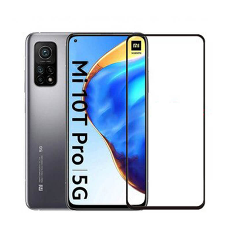3x Picasee kaljeno steklo 3D z okvirjem za Xiaomi Mi 10T Pro – črno – 2+1 brezplačno