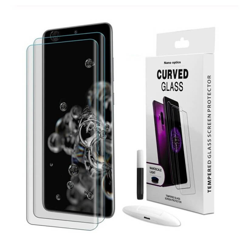 3x Picasee zaščitno steklo 3D UV za Samsung Galaxy S21 5G G991B – 2+1 brezplačno