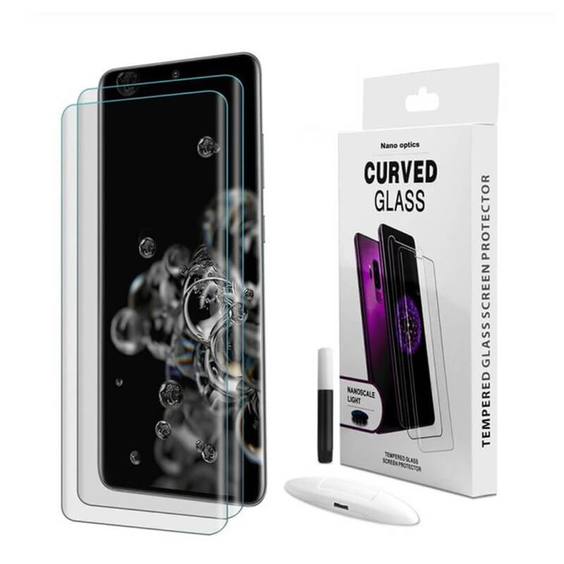 3x Picasee zaščitno steklo 3D UV za Samsung Galaxy S21+ 5G G996F – 2+1 brezplačno