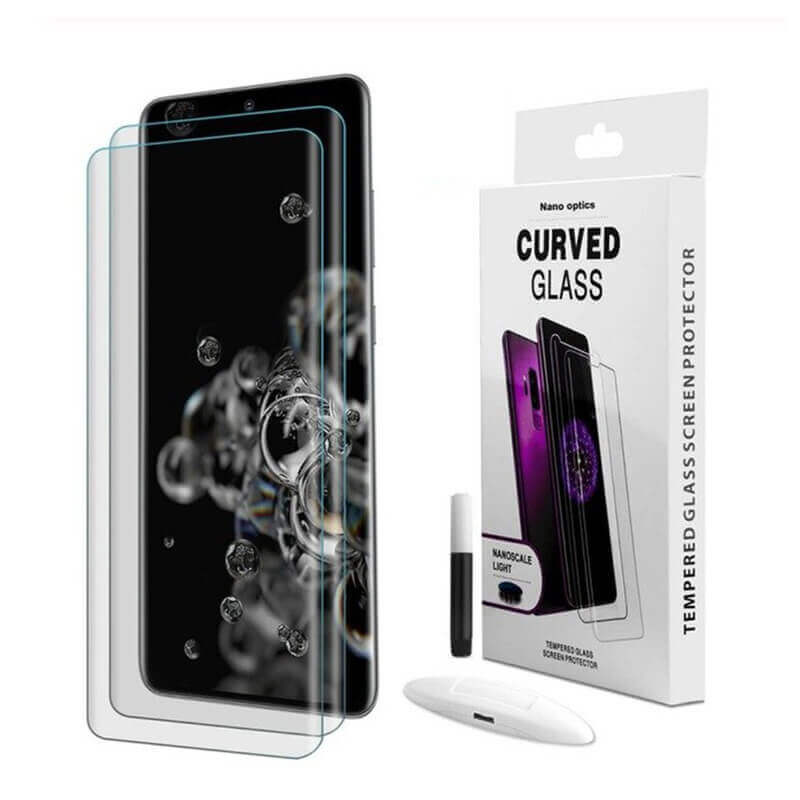 3x Picasee zaščitno steklo 3D UV za Samsung Galaxy S21 Ultra 5G G998B – 2+1 brezplačno