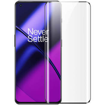 Picasee ukrivljeno zaščitno steklo 3D za OnePlus 11 5G – črno