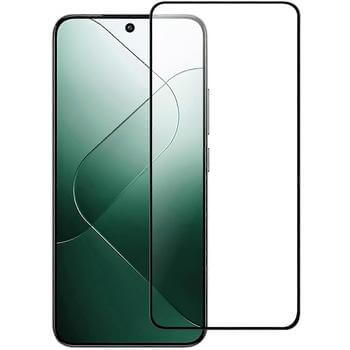 3x kaljeno steklo 3D z okvirjem za Xiaomi 14T – črno