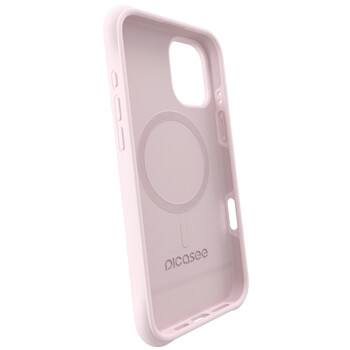 Picasee Shock-proof case s MagSafe Apple iPhone 15 Pro - Osebno graviranje - Roza