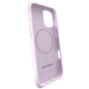 Picasee Shock-proof case s MagSafe Apple iPhone 15 Pro - Osebno graviranje - Vijolična