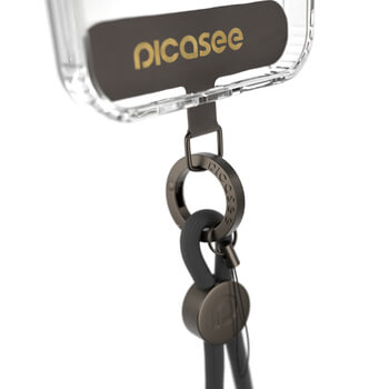 Picasee Cross-body phone strap - Črna